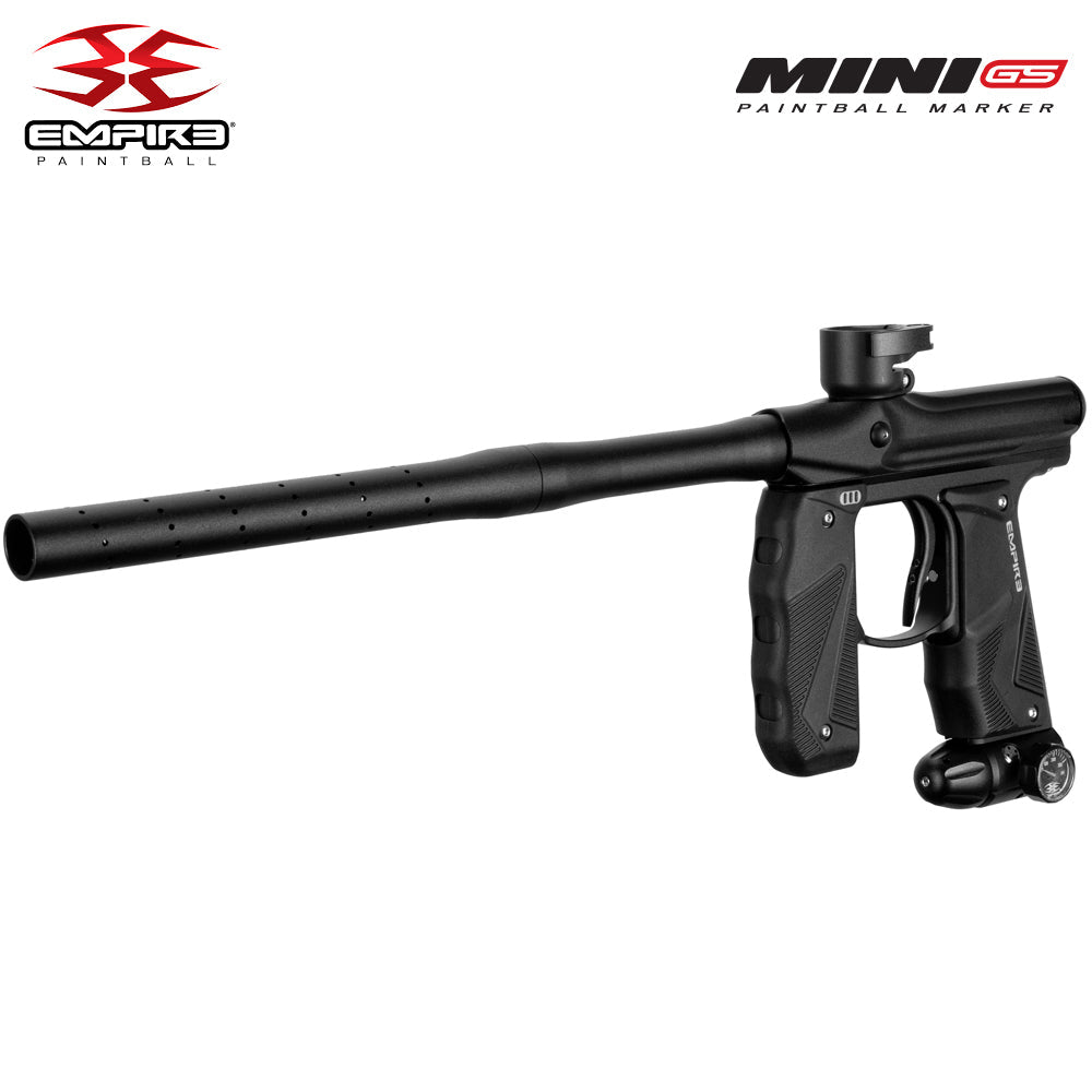 Empire Mini GS Electronic Full Auto Paintball Gun Marker w/ 68/4500 Carbon Fiber HPA Paintball Tank & Empire Halo Too Electronic Paintball Loader Starter Package