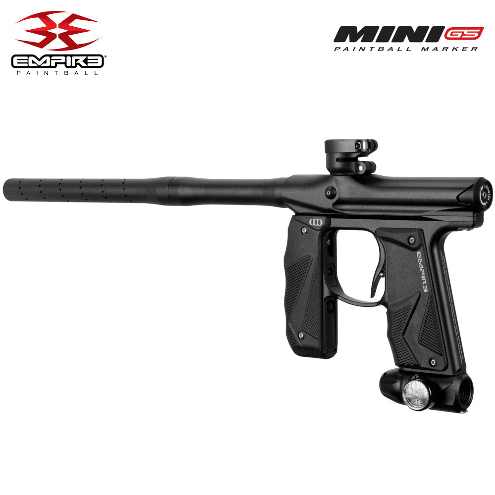 Empire Mini GS Electronic Full Auto Paintball Gun Marker w/ 68/4500 Carbon Fiber HPA Paintball Tank & Empire Halo Too Electronic Paintball Loader Starter Package