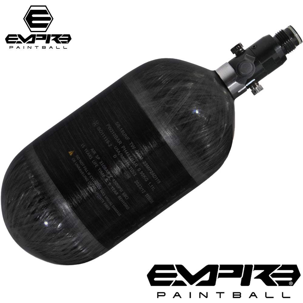 Empire Paintball MEGA LITE 68/4500 carbon fiber compressed air HPA tank with aluminum regulator for paintball equipment