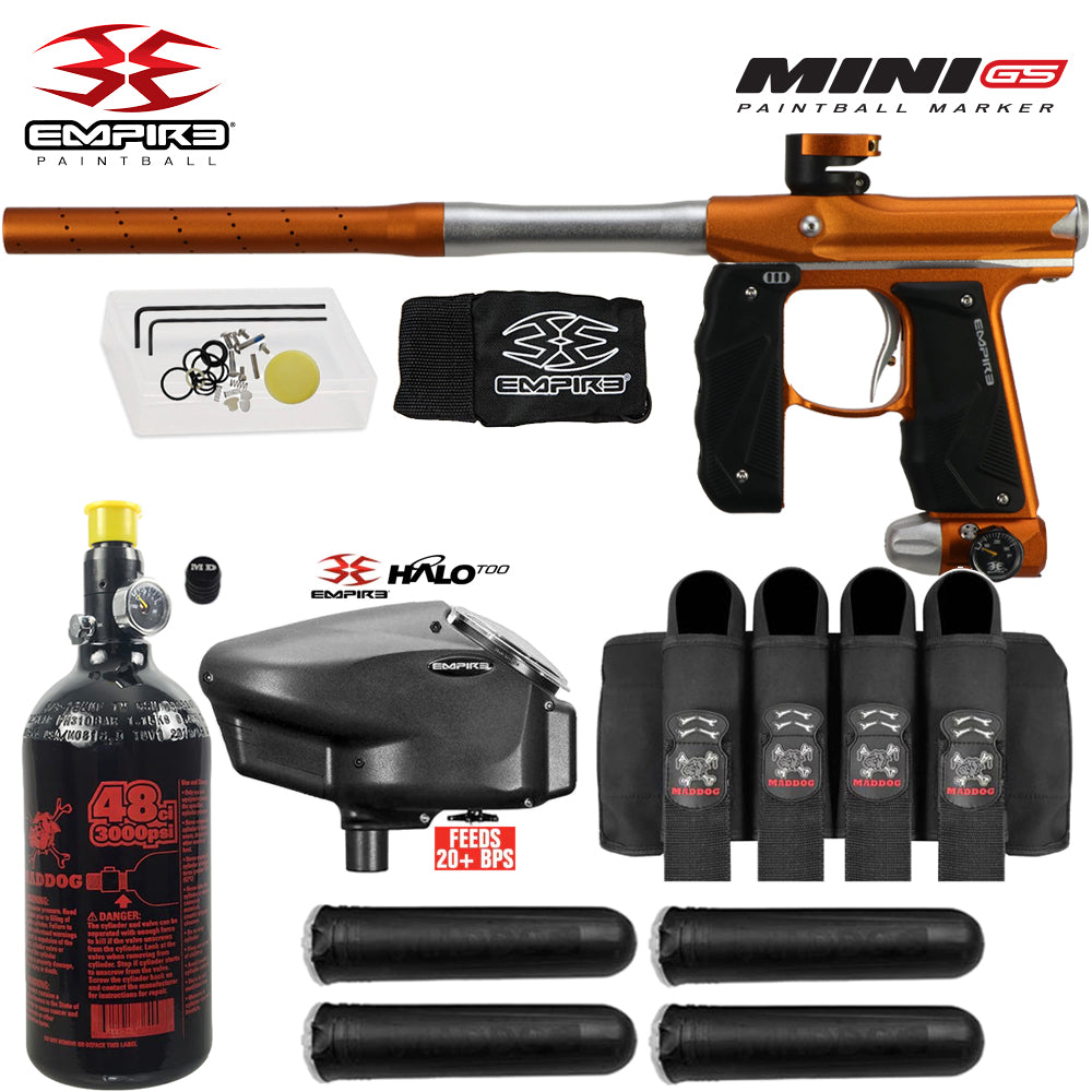Empire Mini GS Electronic Marker Packages (HPA Kits) std config, marker, accurate marker control, for woodsball play, ready to use view