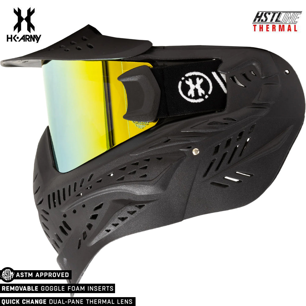 CLEARANCE HK Army HSTL Goggle Paintball Airsoft Mask with Anti Fog Thermal Lens