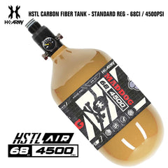 HK Army Maddog HSTL 68/4500 carbon fiber HPA paintball tank with aluminum regulator and 800 psi output pressure