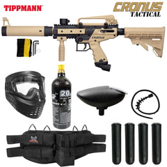 Maddog Tippmann Cronus Tactical Silver CO2 Paintball Gun Marker Starter Package
