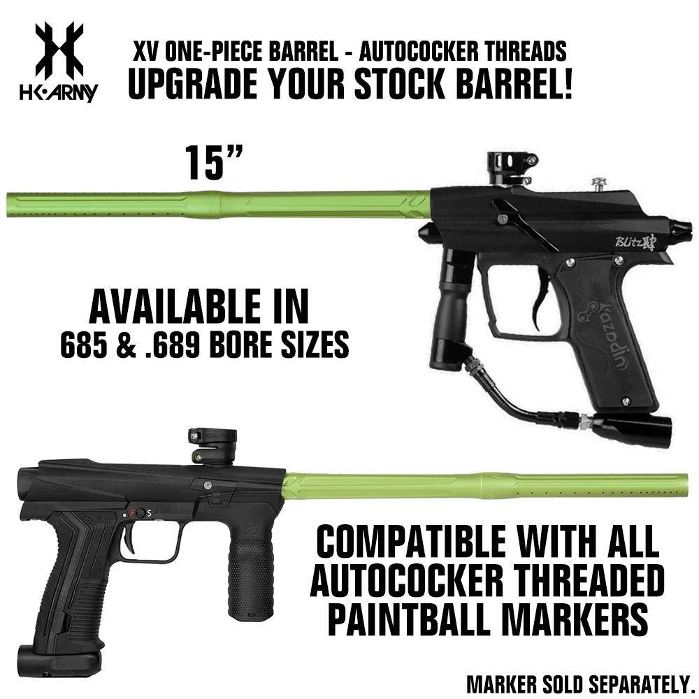 HK Army XV One-Piece Paintball Barrel Upgrade - 15" - PaintballDeals.com