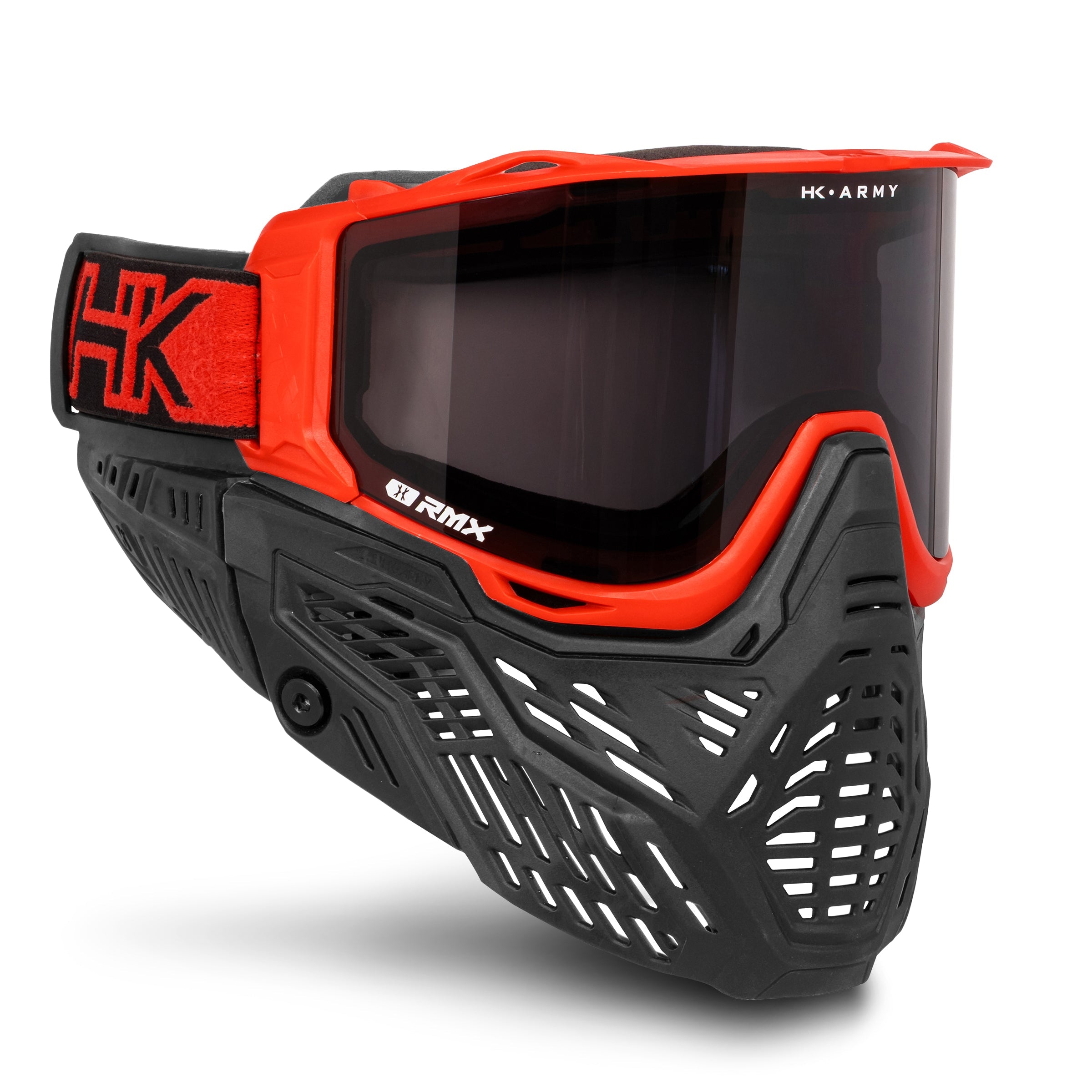 HK Army RMX Paintball Mask Goggle System Red front angle