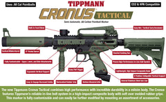 Maddog Tippmann Cronus Tactical Bronze CO2 Paintball Gun Marker Starter Package