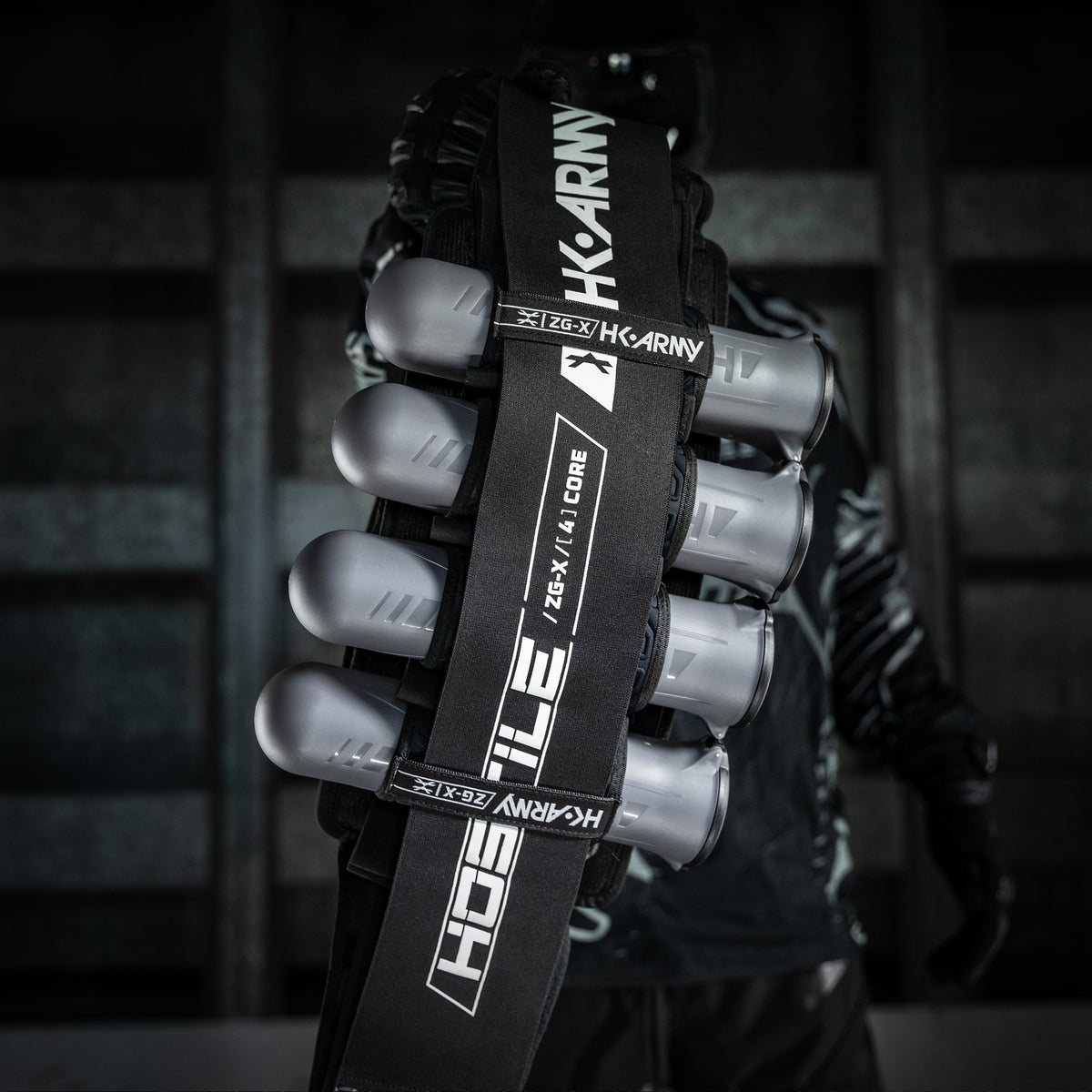 HK Army ZERO-GX Harness Pod Pack 3+2 4+3 5+4 std config, pod pack harness, secure pod carry, for pit ready setups, feature detail