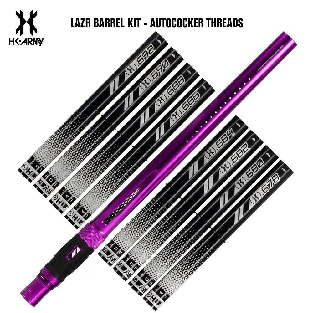 HK Army LAZR Paintball Barrel Kit - Autococker Threads - Black Inserts - PaintballDeals.com