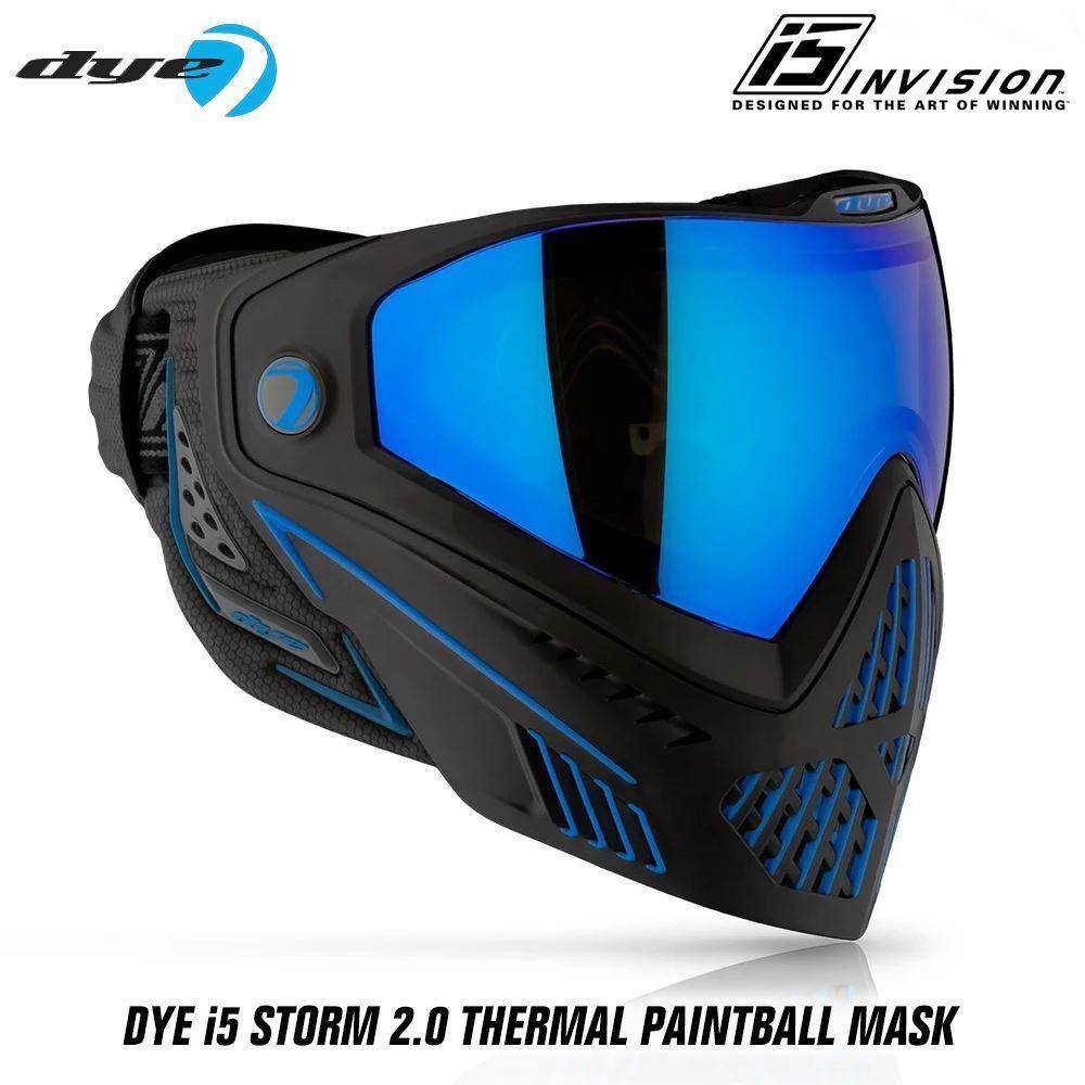 Dye I5 Thermal Paintball Mask Goggles with GSR Pro Strap - PaintballDeals.com