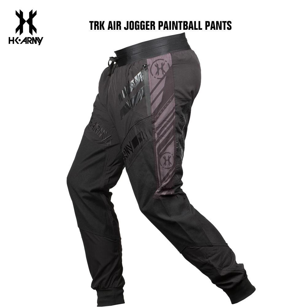 HK Army TRK Air Jogger Pants – Lightweight Performance Pants Blackout color, pants, rugged lower coverage, for diving and sliding, top view