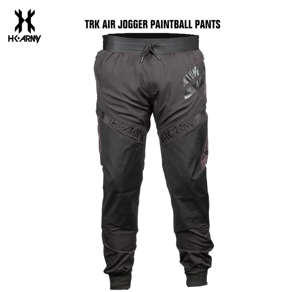 HK Army TRK Air Jogger Pants – Lightweight Performance Blackout color, pants, durable slide protection, for diving and sliding, rear angle