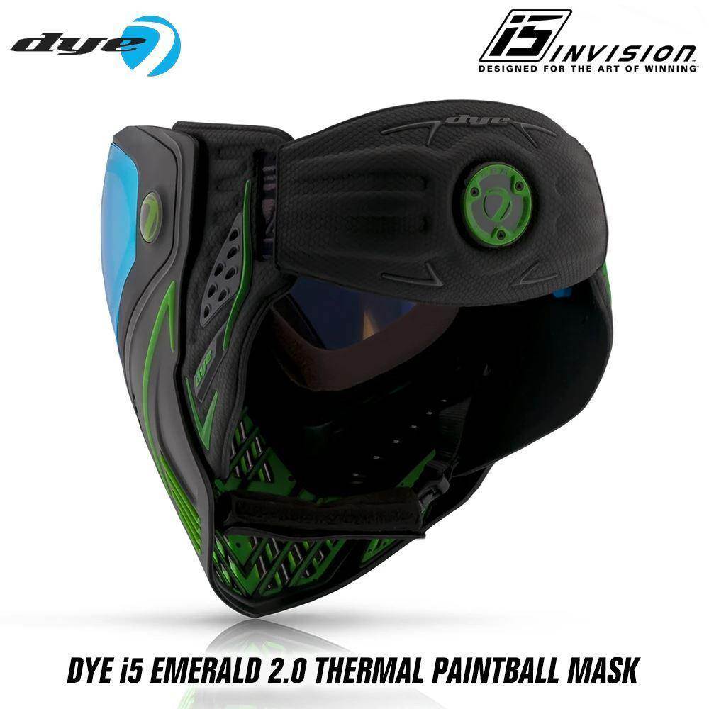 Dye I5 Thermal Paintball Mask Goggles with GSR Pro Strap - PaintballDeals.com