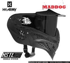 Maddog HK Army HSTL Goggle paintball airsoft mask with black anti-fog thermal lens and adjustable strap
