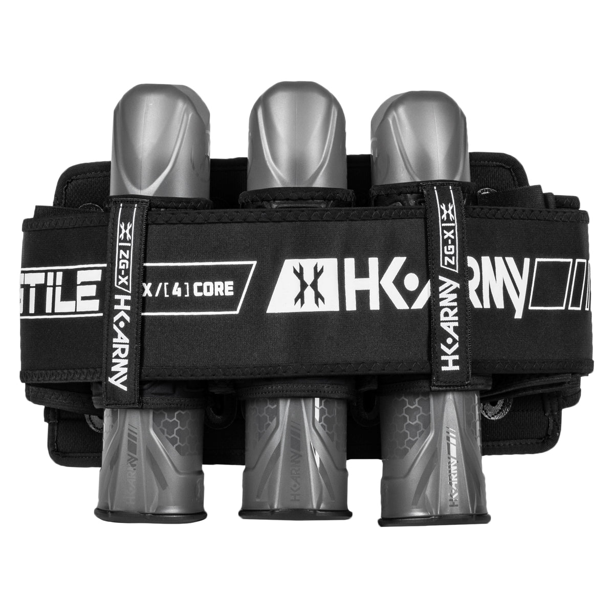 HK Army ZERO-GX Harness Pod Pack 3+2 4+3 5+4 std config, pod pack harness, secure pod carry, for organized reloads, rear angle