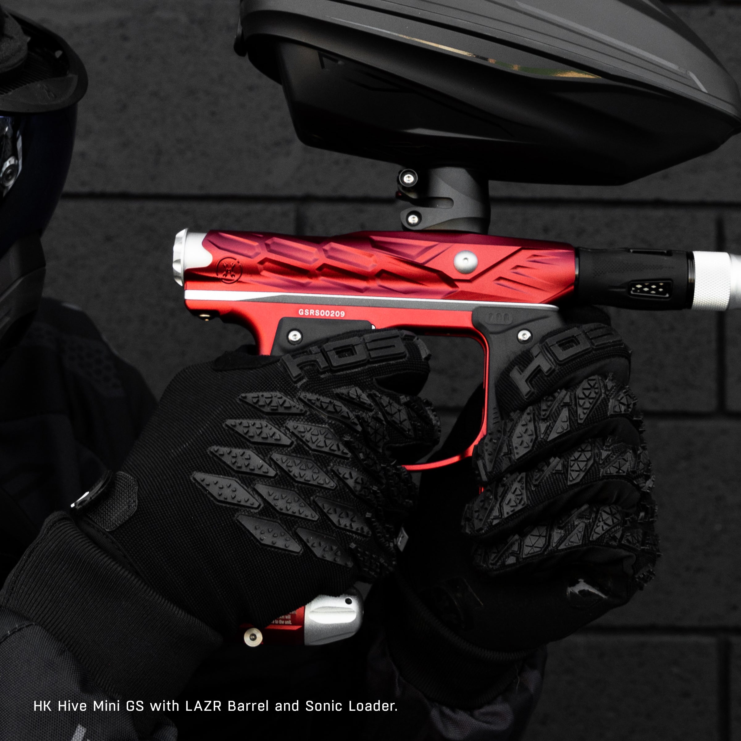 HK Army x Empire Mini GS Hive Electronic Paintball Gun – Red/Silver