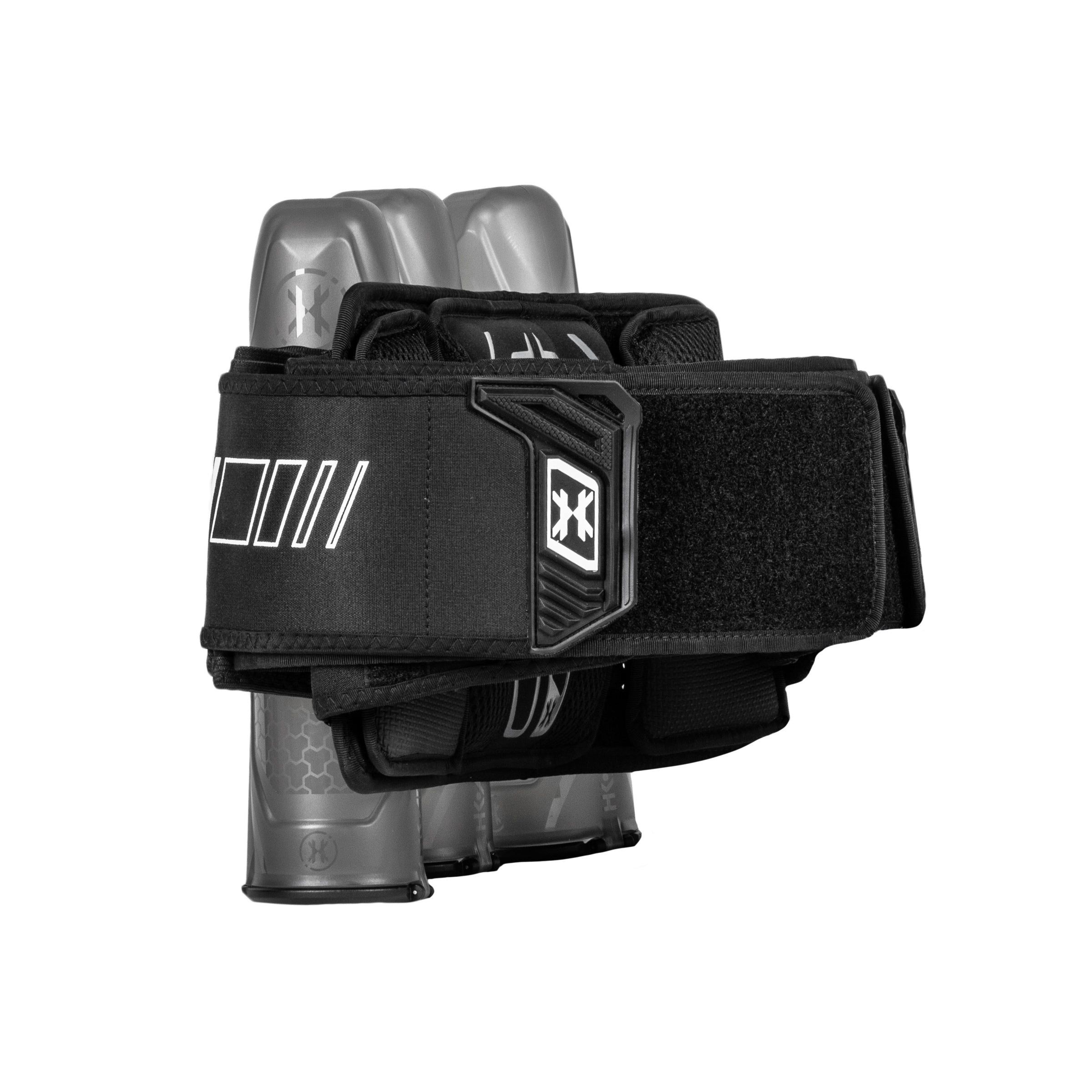 HK Army ZERO-GX Harness Pod Pack 3+2 4+3 5+4 std config, pod pack harness, balanced pod storage, for speedball, front angle