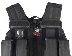 Maddog Tactical Battle Vest w/ Pods & Standard Remote Coil Paintball Package - Black Maddog