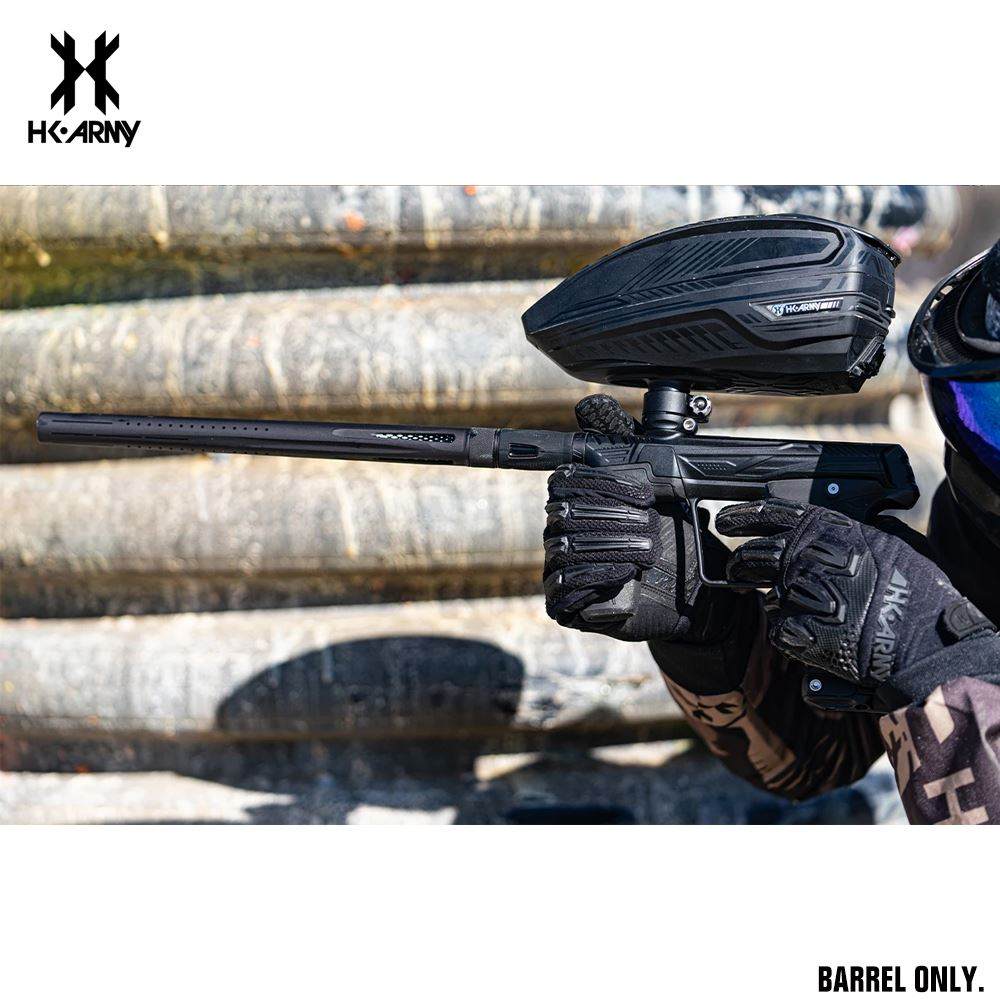 HK Army LAZR Paintball Barrel Kit - Autococker - Polish Black / Black Inserts HK Army