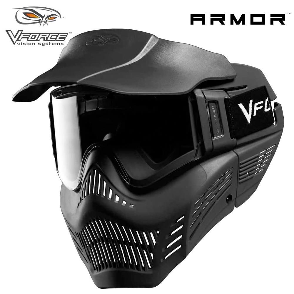 V-Force Armor Field Vision Anti-Fog Paintball Mask - Black V-Force