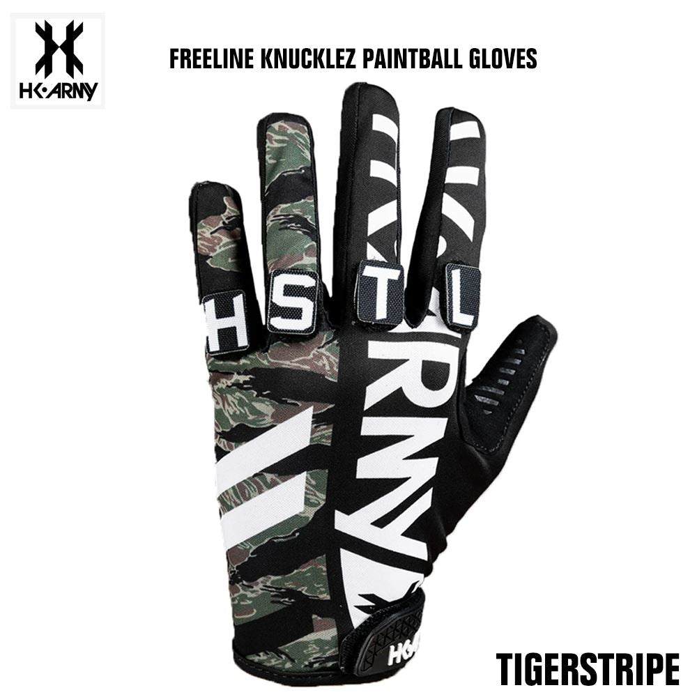 HK Army Freeline Knucklez Paintball Gloves - Tigerstripe HK Army
