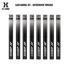 HK Army LAZR Paintball Barrel Kit - Autococker - Polish Black / Black Inserts HK Army