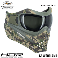 V-Force Grill Thermal Paintball Mask Goggles - SE Woodland Camo V-Force