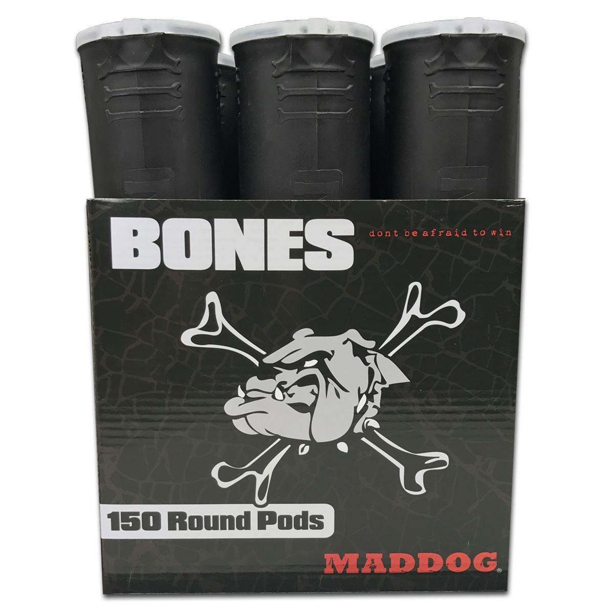 Maddog 150 Round BONES Paintball Pods Maddog