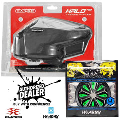 Limited Edition Empire Halo Too electronic paintball loader hopper with matte black finish and HK Army Epic Speed Feed combo