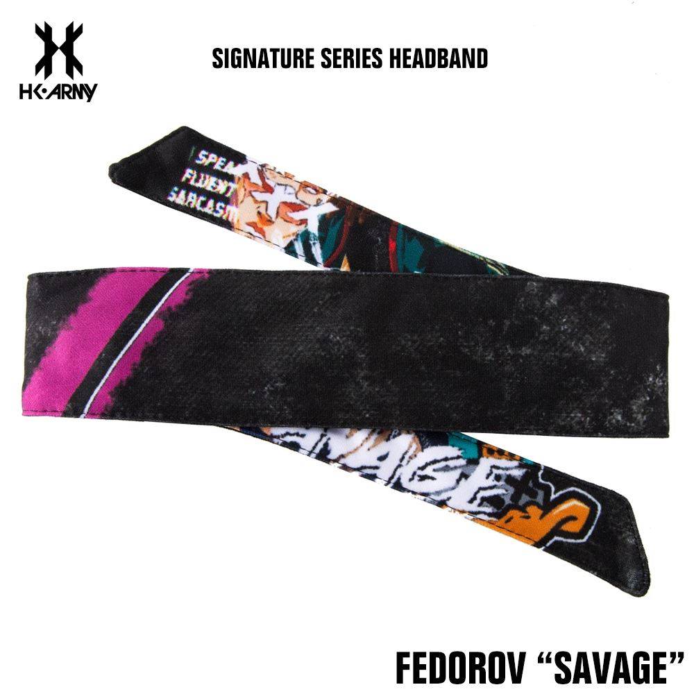 HK Army Headband Signature Series Fedorov Savage with terry cloth pad for sweat protection and comfort, 43in long and 2.5in wide