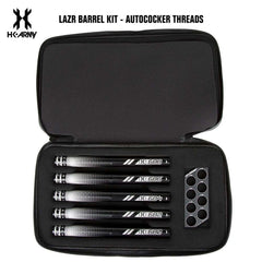 HK Army LAZR Paintball Barrel Kit - Autococker - Polish Black / Black Inserts HK Army