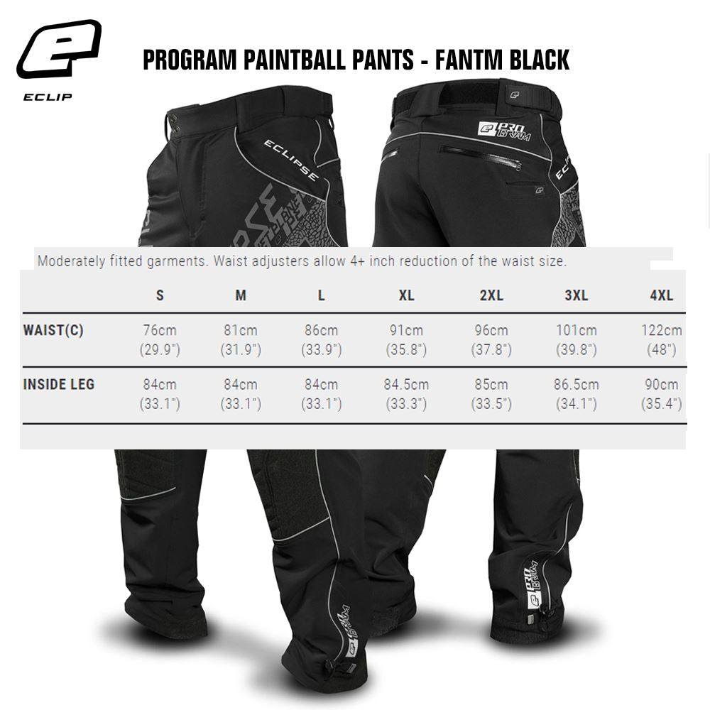 Planet Eclipse Program Paintball Pants - Fantm Black Planet Eclipse