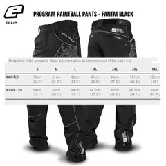 Planet Eclipse Program Paintball Pants - Fantm Black Planet Eclipse