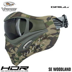 V-Force Grill Thermal Paintball Mask Goggles - SE Woodland Camo V-Force