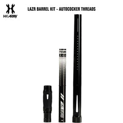 HK Army LAZR Paintball Barrel Kit - Autococker - Polish Black / Black Inserts HK Army
