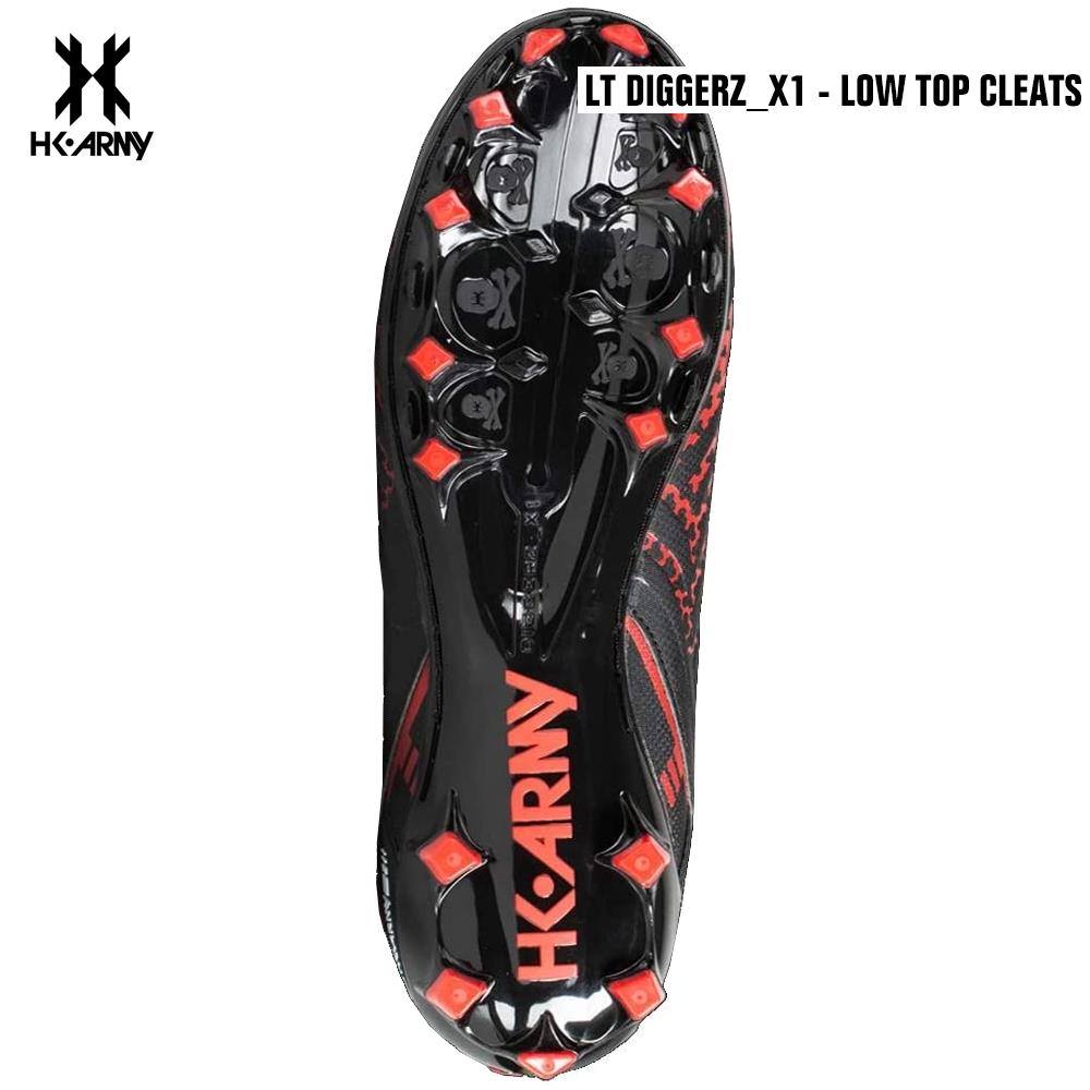 HK Army LT Diggerz_1 Low Top Paintball Cleats - Black/Red HK Army