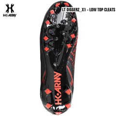 HK Army LT Diggerz_1 Low Top Paintball Cleats - Black/Red HK Army