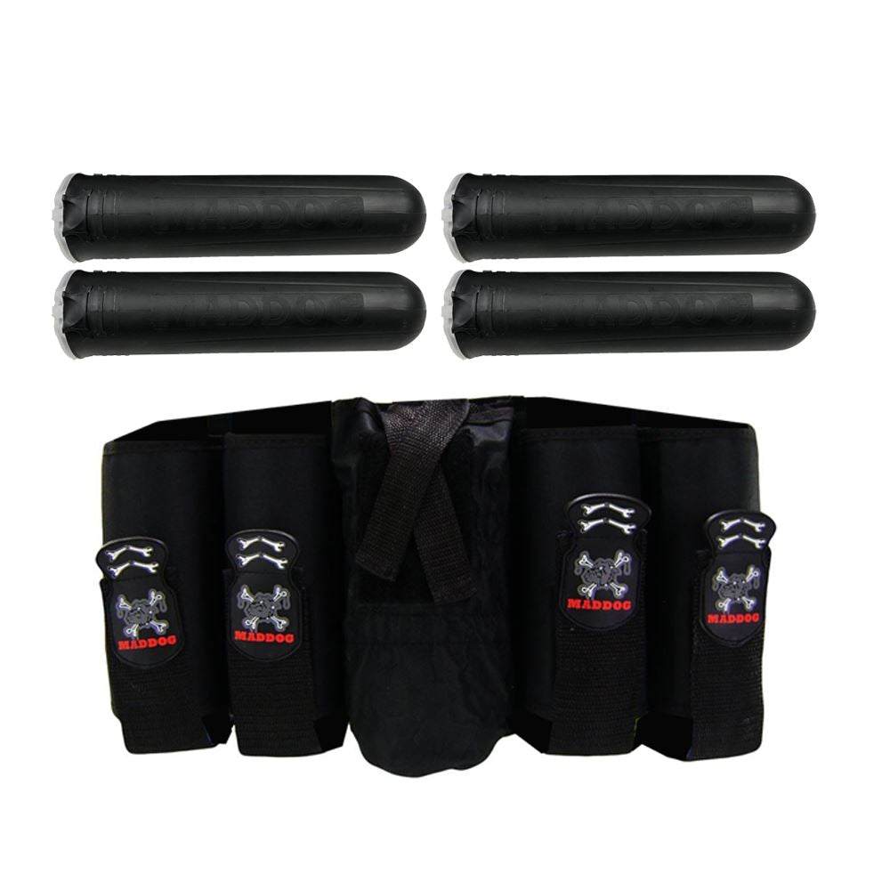 Maddog 4+1 Vertical Paintball Pod Pack Harness w/ Paintball Pods Maddog