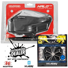 Limited Edition Empire Halo Too electronic paintball loader hopper with matte black finish and HK Army Epic Speed Feed combo