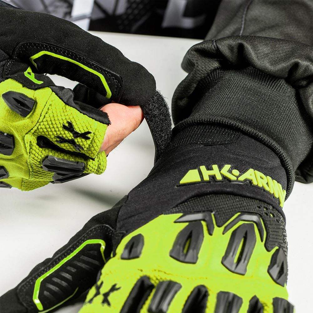 HK Army Hardline Armored Paintball Gloves - Energy HK Army