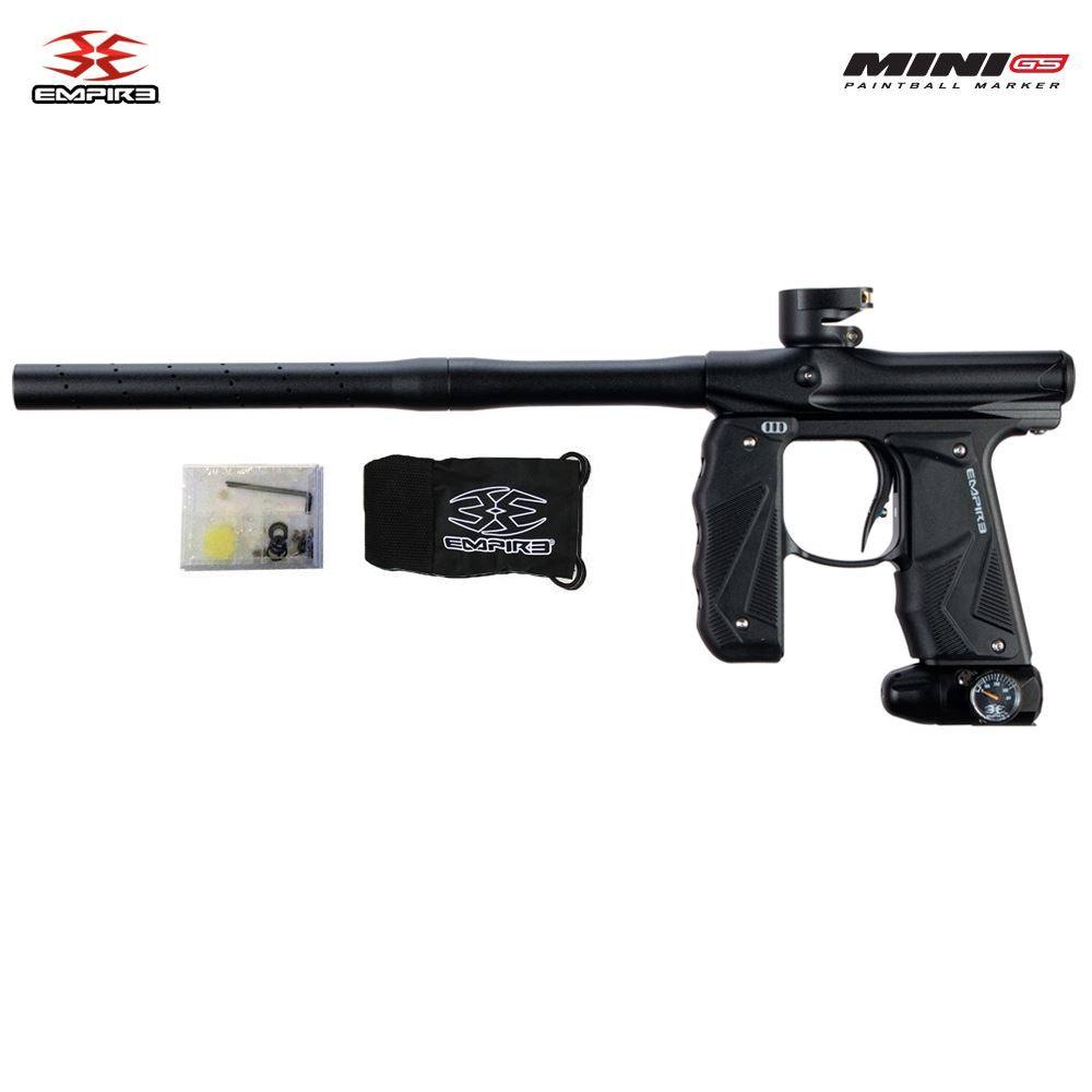 Empire Mini GS Paintball Gun - Dust Tangerine / White - 2pc Barrel Empire