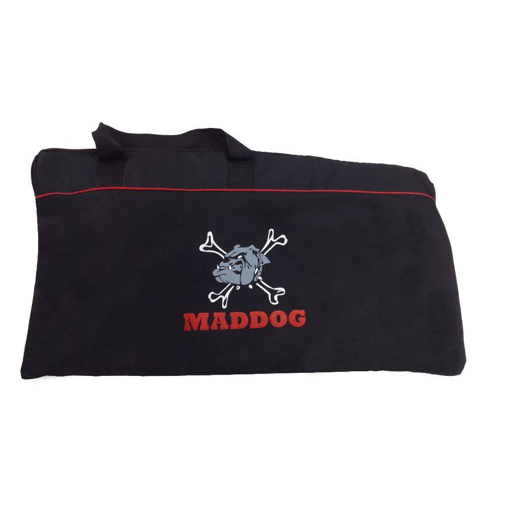 Maddog Padded Gun Case – Large Marker Storage Bag std config, marker, accurate marker control, for woodsball play, rear angle