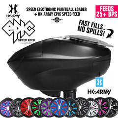 HK Army Speed Electronic Paintball Loader with Epic Speed Feed - 25+ BPS HK Army