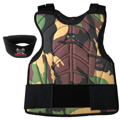 Maddog® Padded Chest Protector with Neck Protector Safety Combo - Black or Camo Maddog