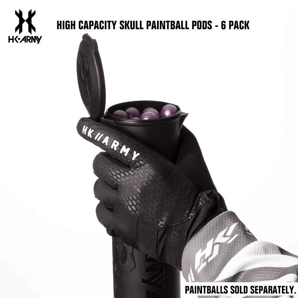 HK Army High Capacity Skull Pods - 6 Pack std config, pod, quick reload access, for pod packs, profile detail