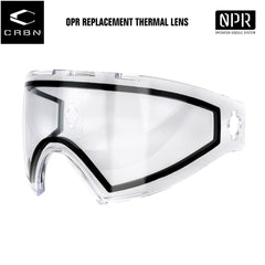 Carbon OPR Paintball Mask Replacement Thermal Lens - Clear Carbon Paintball