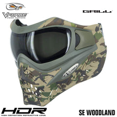 V-Force Grill Thermal Paintball Mask Goggles - SE Woodland Camo V-Force