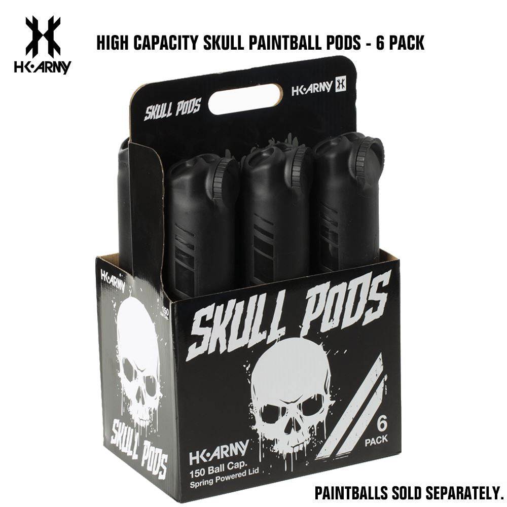 HK Army High Capacity Skull Pods - 6 Pack std config, pod, secure pod carry, for pod packs, performance detail