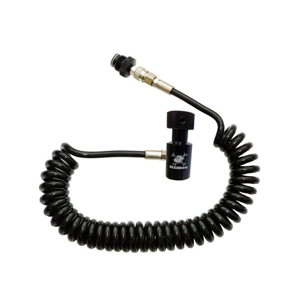 Coiled remote coil for Maddog Lightweight Tactical Paintball Vest accessory
