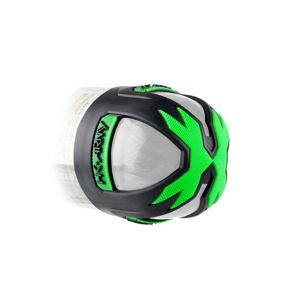 HK Army Vice Tank Grip 2.0 Grey / Black color, HPA tank cover, shoulder traction, for turf slides, top view