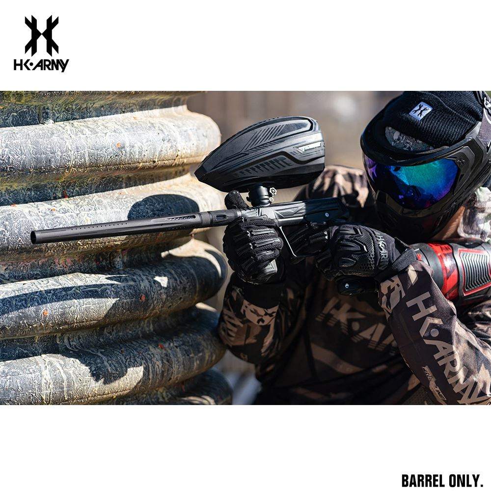 HK Army LAZR Paintball Barrel Kit - Autococker - Polish Black / Black Inserts HK Army